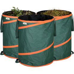 Gardebruk Popup tuintas groen inhoud 85 liter , set van 3 stuks
