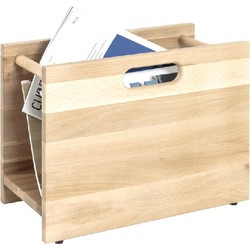 HakuShop Lectuurbak - Beuken hout - Bruin - Tijdschriften rek - 40x21x30cm