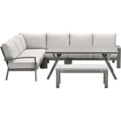 Garden Impressions Camilo lounge dining set 6-delig links - desert sand