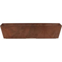 Ter Steege Plantenbak - gerecycled kunststof - bruin - 74 x 17 cm - Plantenbakken