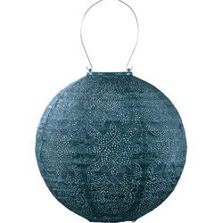 Lumiz Solar Buitenlampion - Marrakesh Rond - 30 cm - Petrol