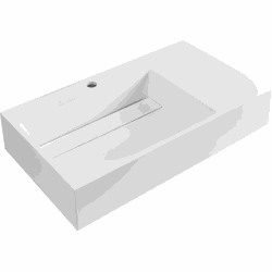 CUSCO - Wastafel - Wit - 75 x 43 cm - Mineraalgietwerk