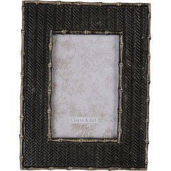 Clayre & Eef Fotolijst Zwart Kunststof
