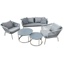Eagle loungeset antraciet incl. antraciet kussens