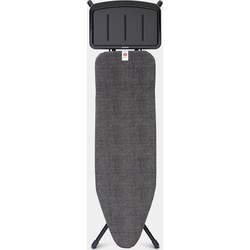 Strijkplank B, 124x38 cm, solide stoomunithouder - Denim Black