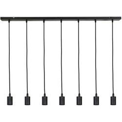 Light&living Hanglamp 7L 120x8x117,5 cm BRANDON mat zwart