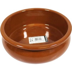 Concorde Tapas serveer of ovenschaaltje - rond - terracotta aardewerk - Dia 15 x H5 cm - Snack en tapasschalen