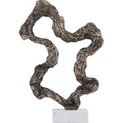 PTMD Deco Object Maryan - 37x7x56 cm - Aluminium - Messing