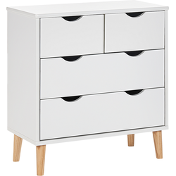 SIMMIE - Ladekast 4-lades - Wit - MDF