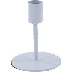 Candleholder - Basic - Metal - Lilac - 8x8x10cm