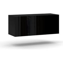 Wand-tv-meubel met 2 compartimenten - L100 cm x H40 cm