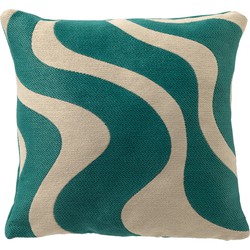 Dutch Decor OCEANE - Buitenkussen 45x45 cm - waterafstotend en uv-bestendig - Latigo Bay - blauw - Dutch Decor