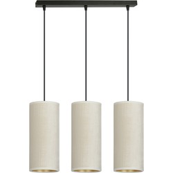 retro hanglamp Rizzo Zwart 3-lichts