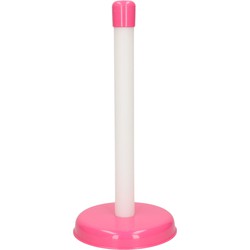 1x Keukenrollen/keukenpapierhouders roze 29 cm - Keukenrolhouders