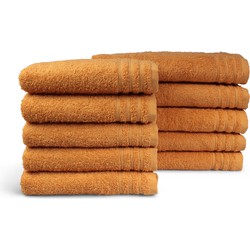 Handdoek Home Collectie - 10 stuks - 50x100 - oker geel
