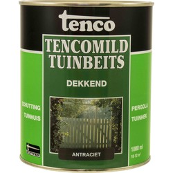 Dekkend antraciet 1l mild verf/beits - tenco