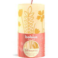 Bolsius Stompkaars Silhouette Botergeel Met Print 13x6,8 cm