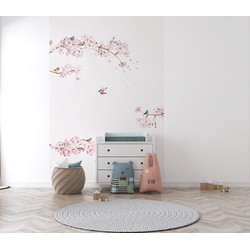 Japanse kersenbloesem - Kinderbehang - 194,8 cm x 280 cm - Walloha