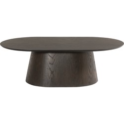 Livingfurn - Salontafel - Tobago Espresso Oval 120cm - Bruin