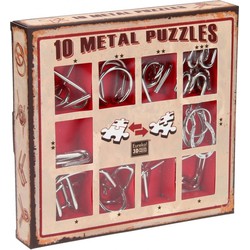 Eureka Eureka Metal Puzzle set - 10 Metal puzzles set - Red (only available in display 52473355)
