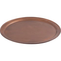 PTMD Aspyn Schaal - 60x60x2 cm - Ijzer - Koper