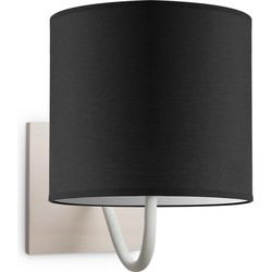 wandlamp beach bling Ø 20 cm - zwart