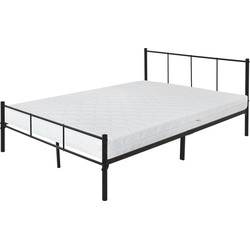 ML-Design metalen bed zwart, 200x140 cm, gemaakt van stalen frame