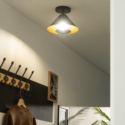 Bussandri Vintage Plafondlamp - Geef uw interieur karakter en warmte - Voor woonkamer, eetkamer en slaapkamer
