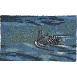 Clayre & Eef Deurmat Blauw Kokos Eend