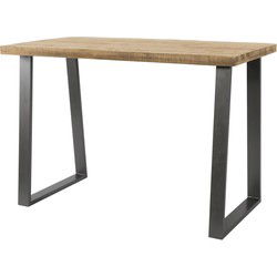 Bartafel Mangohout Licht - 135x70x92cm - Trapeziumpoten