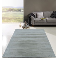 Comfy Vicenza vloerkleed - Zacht Hoogpolig - Zilver / Naturel - 200 X 290 CM