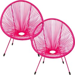 Fauteuil Acapulco Set van 2 Mono Roze