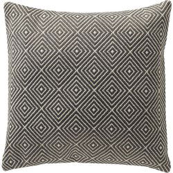 Dutch Decor VERANO - Buitenkussen 45x45 cm - waterafstotend en uv-bestendig - Charcoal Gray - antraciet - Dutch Decor