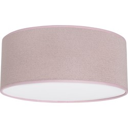 Baby's Only Gebreide Plafondlamp babykamer - Plafonnière Sparkle - Zilver-Roze Mêlee - Ø35 cm - Met subtiel glittertje - Inclusief pendel - E27 fitting - 13 watt