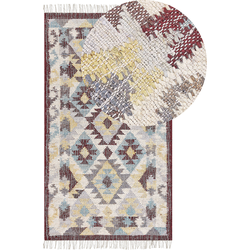 Beliani FENER - Gevlochten-Multicolor-Jute