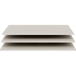 WOOOD Pure Legplankenset tbv Gardarobekast - MDF - Dust - 76x53x92