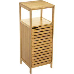 Bamboe Badkamerkast Sicela Halfhoog - 28x33x80 cm - Bruin