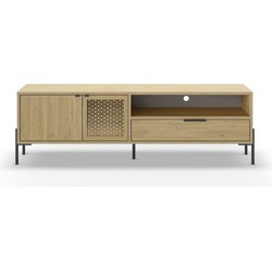 TV-Meubel 2 Deuren 1 Lade 1 Nis L160 cm - Inca