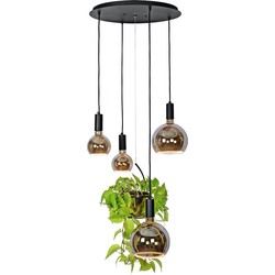 Ztahl planten hanglamp Bryggen 4L rond - zwart