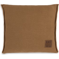 Knit Factory Uni Sierkussen - New Camel - 50x50 cm - Inclusief kussenvulling