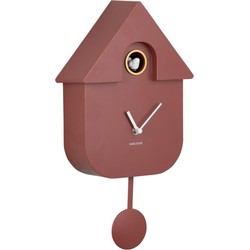 Koekoeksklok Modern Cuckoo - Okerrood - 8.5x21.5x41cm