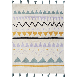 Beliani ZAYSAN - Laagpolig-Beige-Katoen