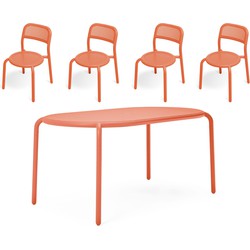 Fatboy Toní Tavolo + Chair Set Tangerine