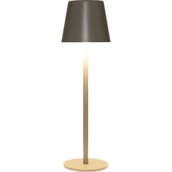 Portable lamp 36,5x11 cm olijf