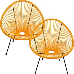 Fauteuil Acapulco Set van 2 Oranje