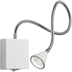 Plooibaar modern wit bedlampje LED 1x4W 4000K