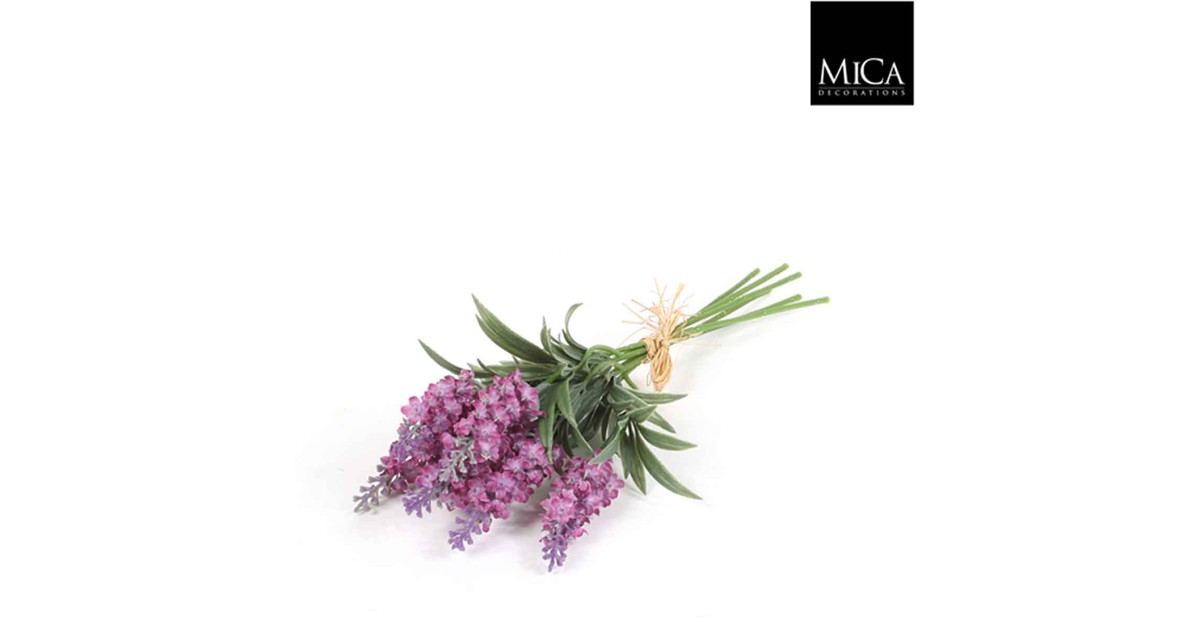 Mica Decorations 12 bosjes lavendel 34cm lila - LILA