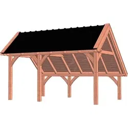 Trendhout douglas kapschuur De Hoeve XL, 525 x 380 cm