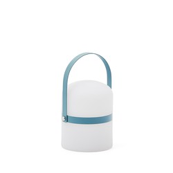 Kave Home - Ridley mini LED tafellamp van blauw polyethyleen