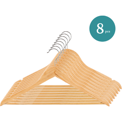 Nordix Kledinghangers Set 8 stuks - Hout - Kleerhangers